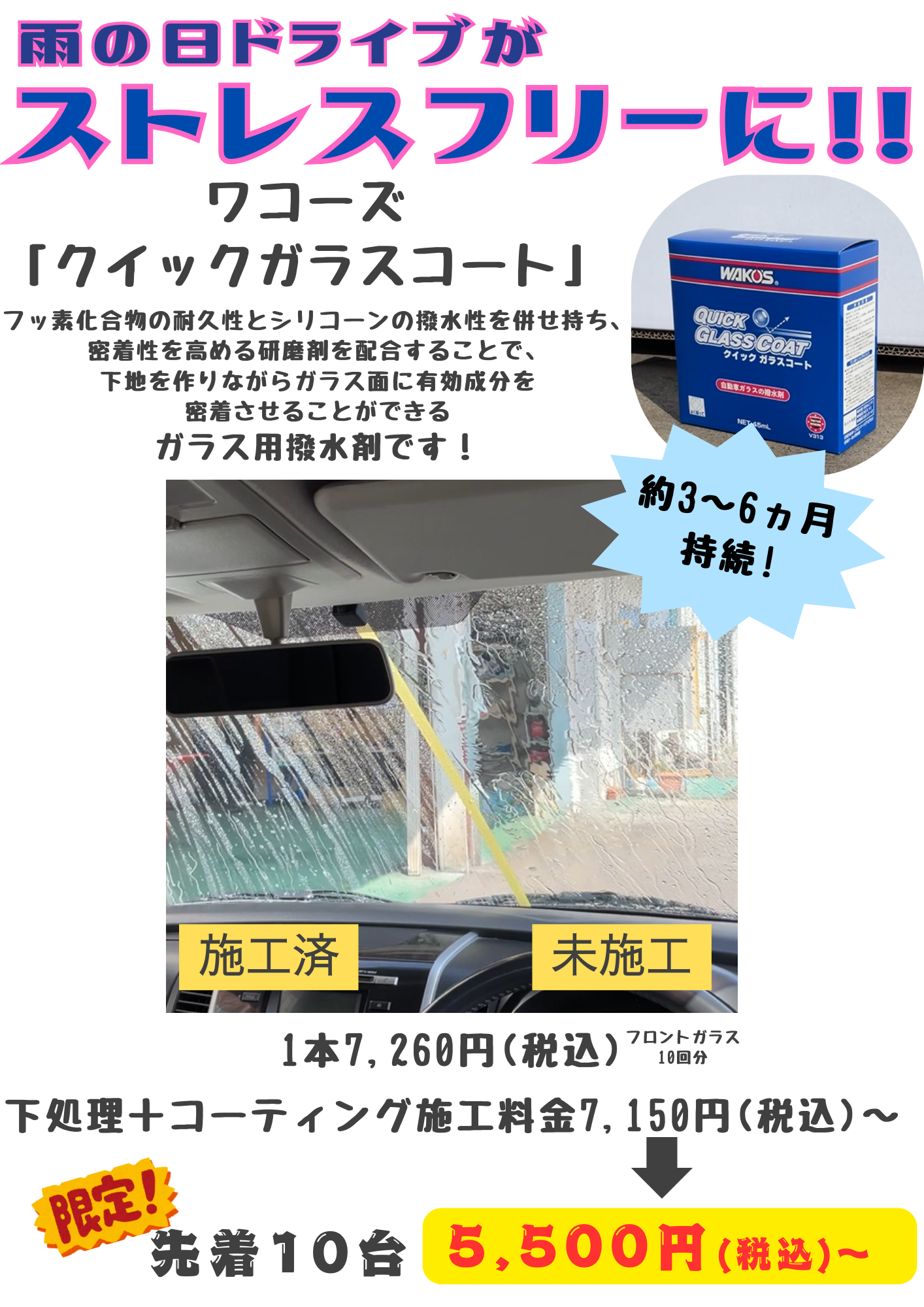 ワコーズ新商品発売!! | プロショップ車館